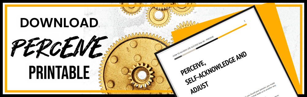 Perceive self-acknowledge and adjust Printable Thumb