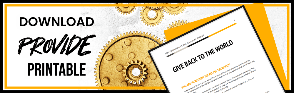 Provide to others printable thumb