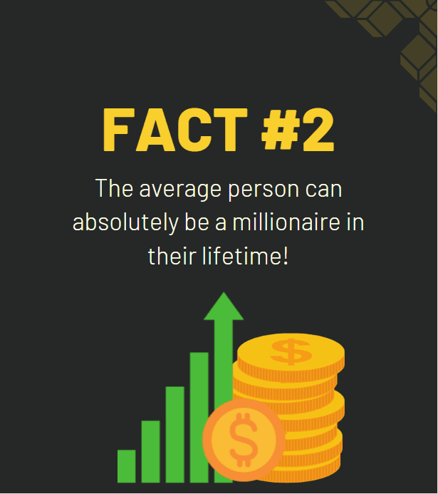 FACT 2 -HOW THE AVERAGE PERSON CAN BE A MILLIONAIRE BY RETIREMENT