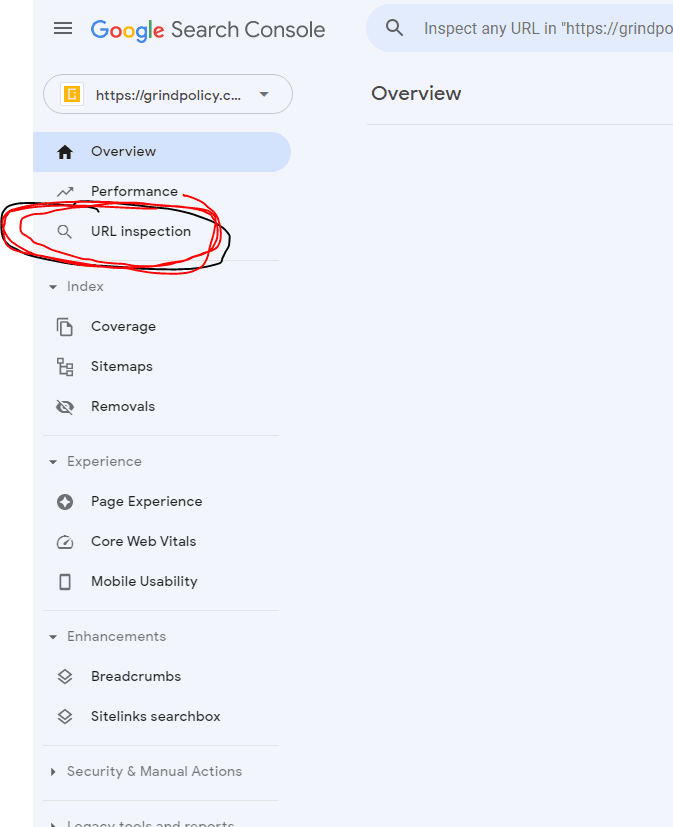 google search console
